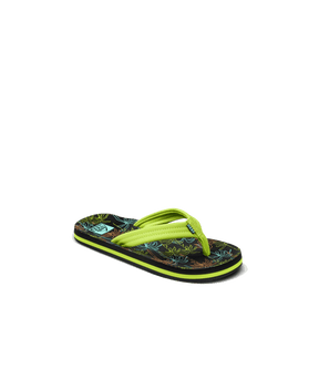 Reef Youth Boys Ahi Sandals - Neon Palm