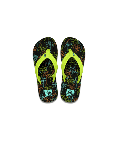 Reef Youth Boys Ahi Sandals - Neon Palm