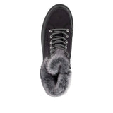 Remonte Women's Lace-Up Zip Mid Height Boots - Black/Anthracite
