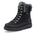 Remonte Women's Lace-Up Zip Mid Height Boots - Black/Anthracite