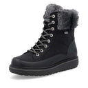 Remonte Women's Lace-Up Zip Mid Height Boots - Black/Anthracite