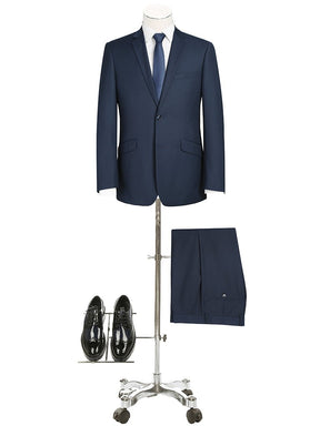 Renoir Men's 2 Piece Slim Fit Suit Royal - Royal