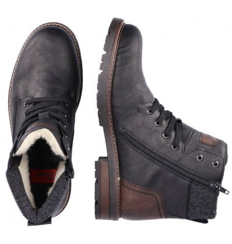 Rieker Men's Ricardo Boots - Black/Brown