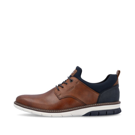 Rieker Men's Slip On Shoes - Brown/Navy