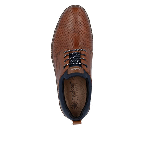 Rieker Men's Slip On Shoes - Brown/Navy