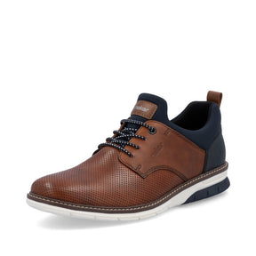 Rieker Men's Slip On Shoes - Brown/Navy