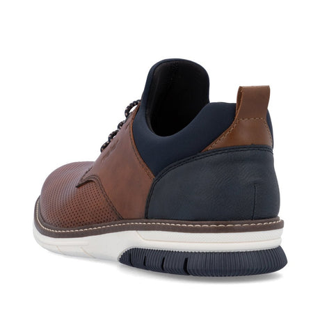 Rieker Men's Slip On Shoes - Brown/Navy