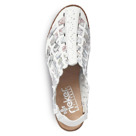 Rieker Women's Comfort Slip On Heels - Ice Multi