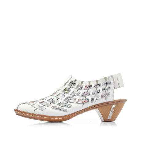 Rieker Women's Comfort Slip On Heels - Ice Multi