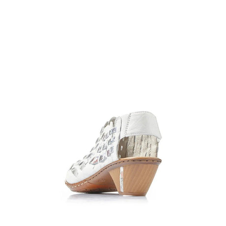 Rieker Women's Comfort Slip On Heels - Ice Multi