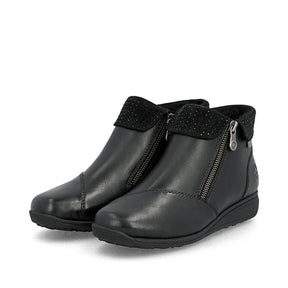 Rieker Women's Donna Zip Ankle Boots - Black