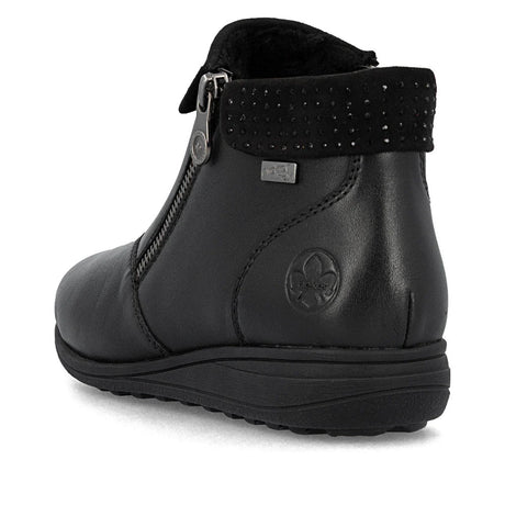 Rieker Women's Donna Zip Ankle Boots - Black
