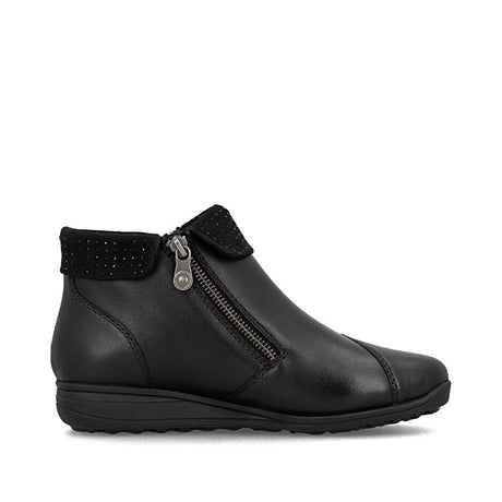 Rieker Women's Donna Zip Ankle Boots - Black