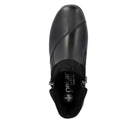 Rieker Women's Donna Zip Ankle Boots - Black