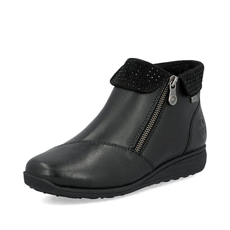 Rieker Women's Donna Zip Ankle Boots - Black
