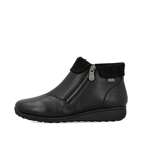 Rieker Women's Donna Zip Ankle Boots - Black