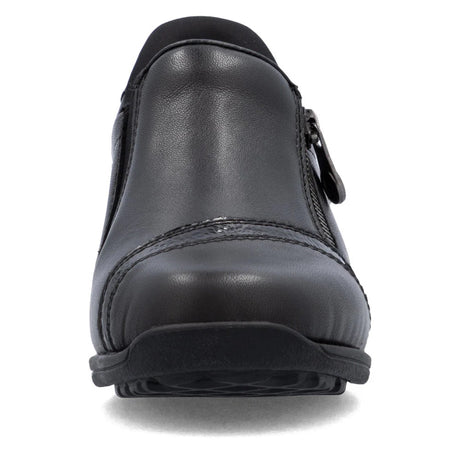 Rieker Women's Donna Zip Shoes - Black