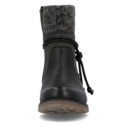 Rieker Women's Fee Ankle Boots - Black/Grey