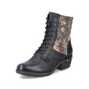 Rieker Women's Floral Boots - Black Multi