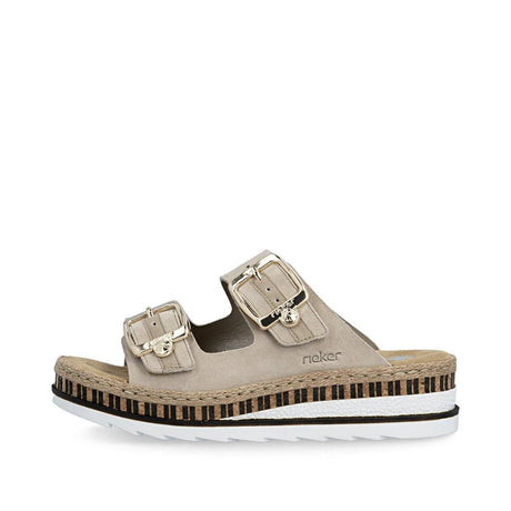 Rieker Women's Mule Sandals - Beige