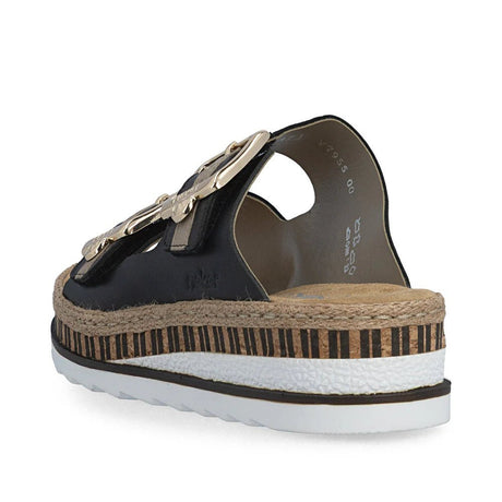 Rieker Women's Mule Sandals - Black