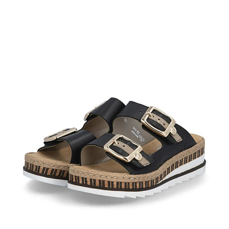 Rieker Women's Mule Sandals - Black