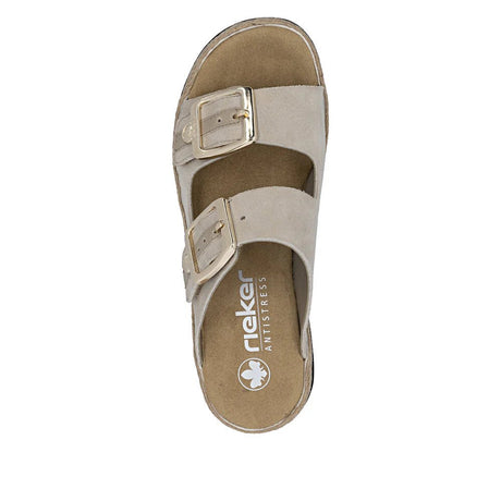 Rieker Women's Mule Sandals - Beige