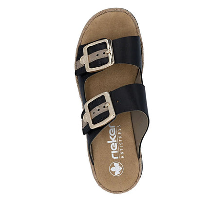 Rieker Women's Mule Sandals - Black