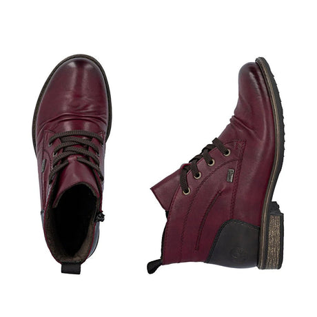 Rieker Women's Ornella Leather Boots - Red