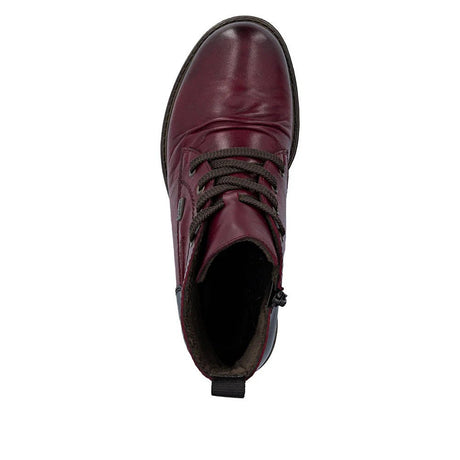 Rieker Women's Ornella Leather Boots - Red