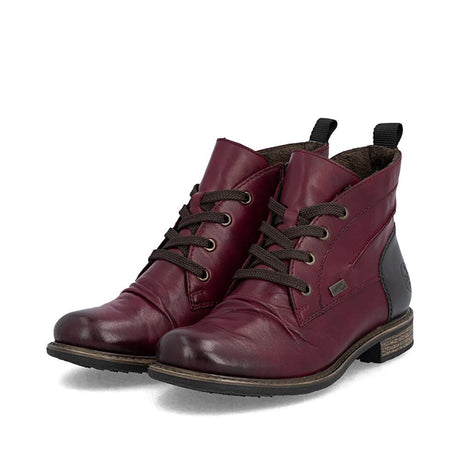 Rieker Women's Ornella Leather Boots - Red