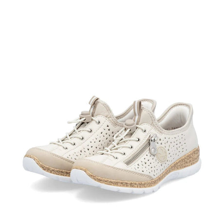 Rieker Women's Ready2Go Slip On Shoes - Beige