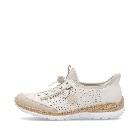Rieker Women's Ready2Go Slip On Shoes - Beige