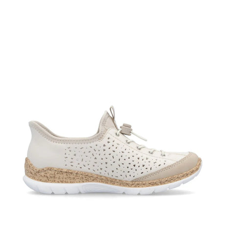 Rieker Women's Ready2Go Slip On Shoes - Beige