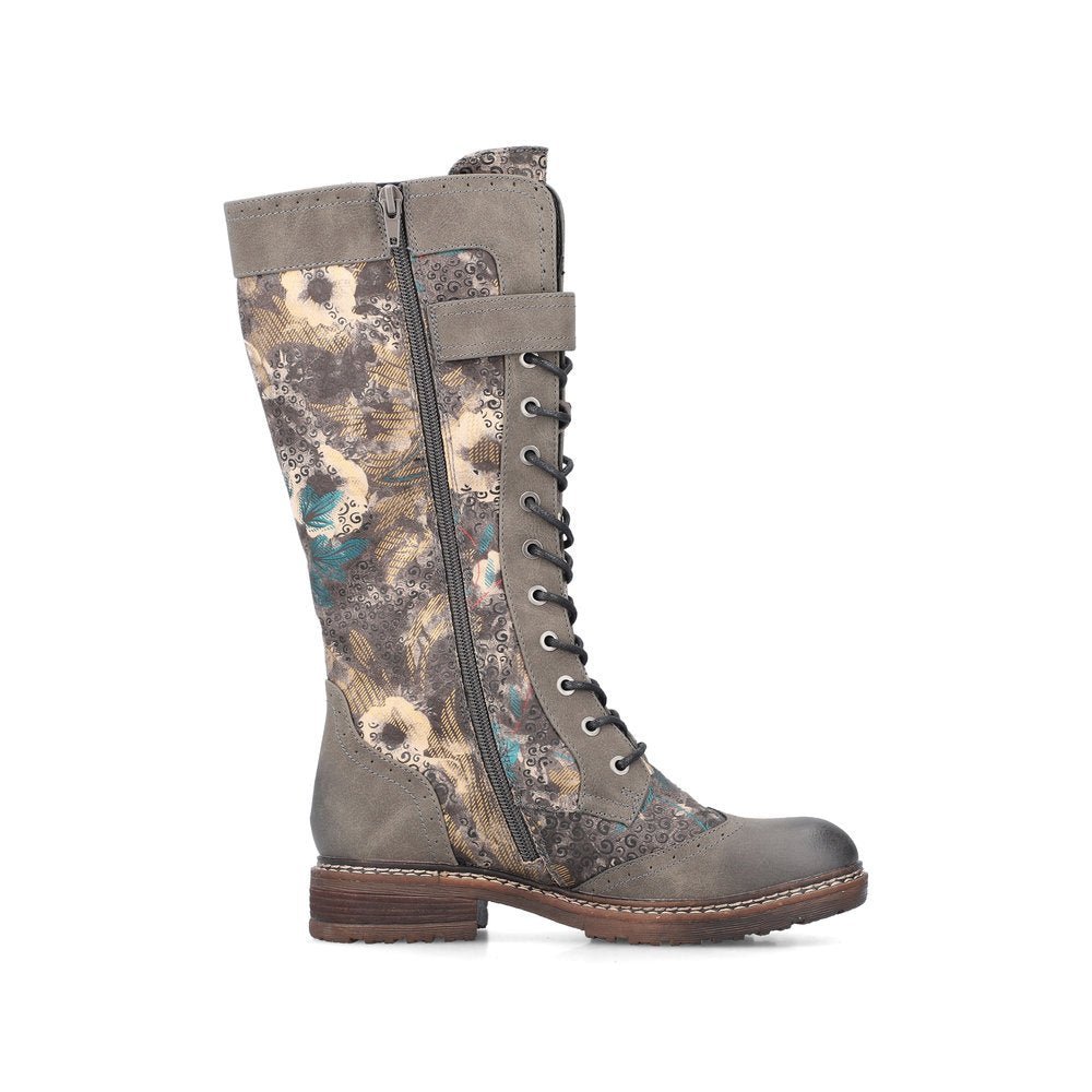 Rieker Women's Tall Floral Boots - A&M Clothing & Shoes - Westlock