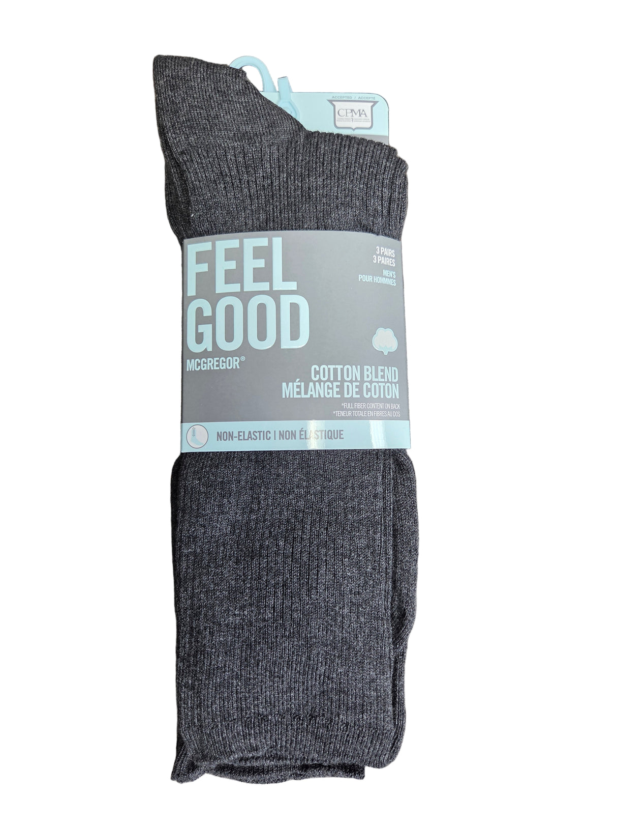 McGregor Men's Feel Good Non-Elastic Cotton 3pk Socks