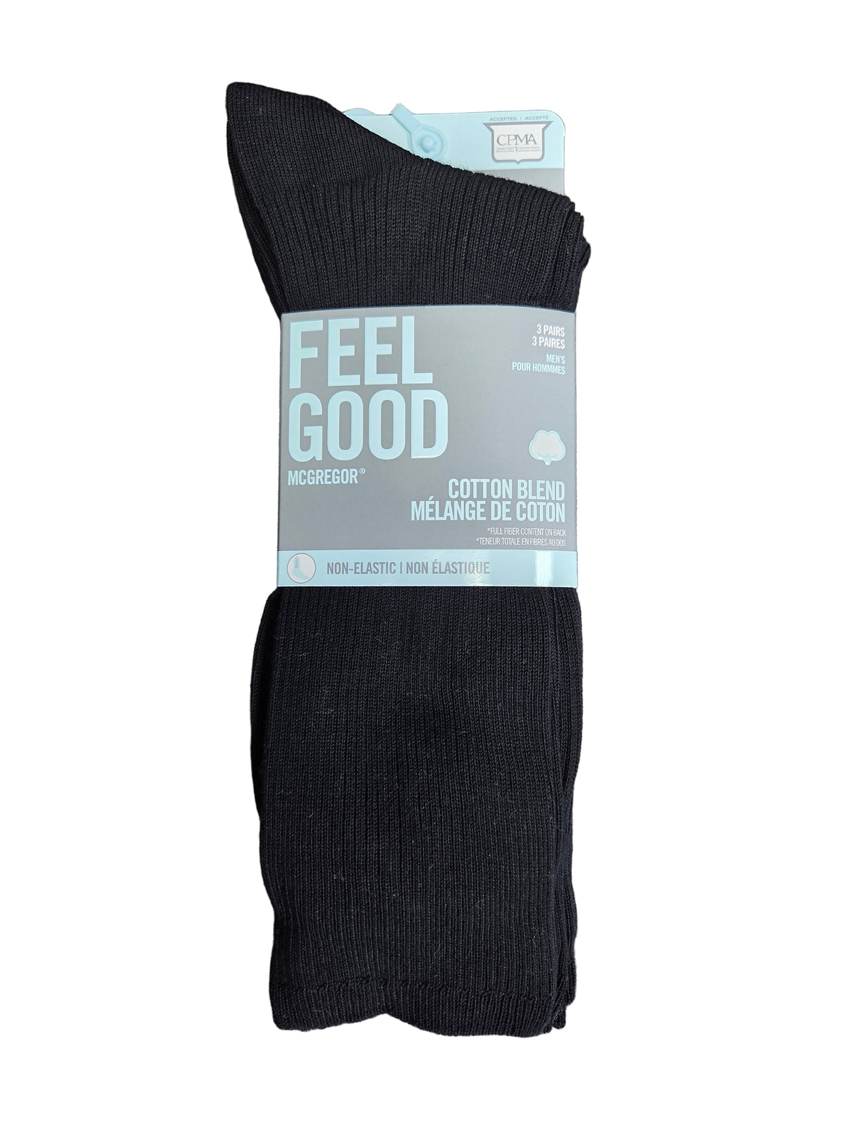 McGregor Men's Feel Good Non-Elastic Cotton 3pk Socks