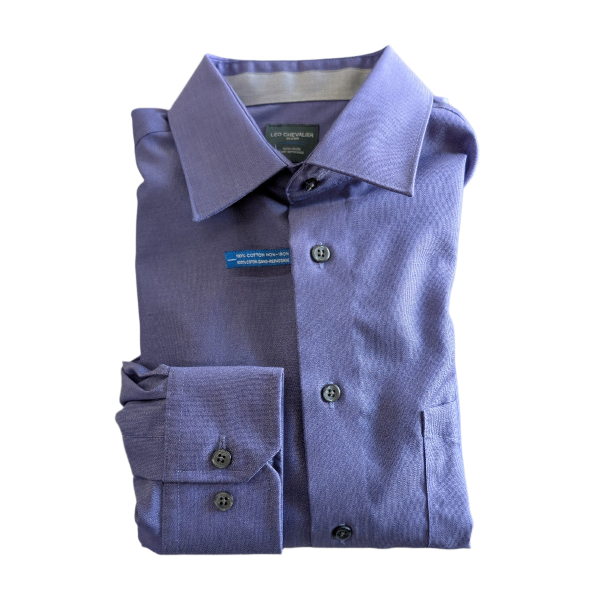 Leo Chevalier Men's No-Iron Dress Shirt