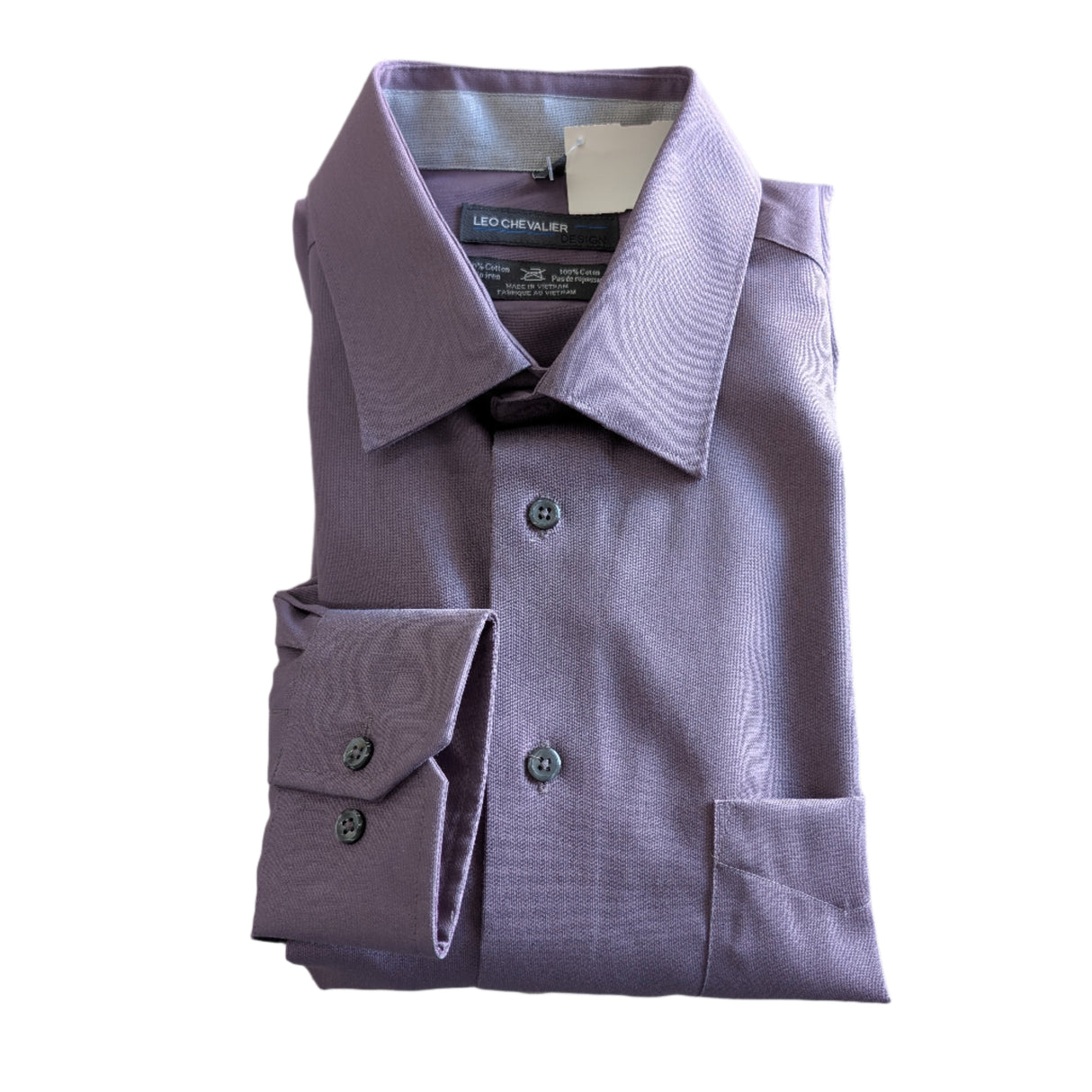 Leo Chevalier Men's No-Iron Dress Shirt