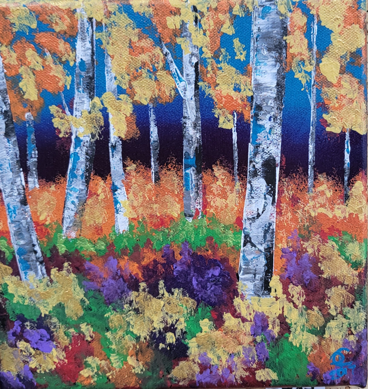 Pamela Carnegie Art 8x8 Trees