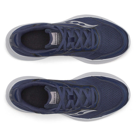 Saucony Men's Cohesion 18 Running Shoes Wide - Navy/Cloud