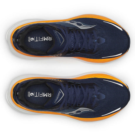 Saucony Men's Hurricane 24 Running Shoes - Navy/Peel