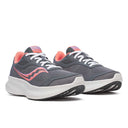 Saucony Women's Cohesion 18 Running Shoes Wide - Carbon/Salmon