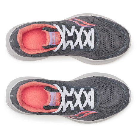Saucony Women's Cohesion 18 Running Shoes Wide - Carbon/Salmon
