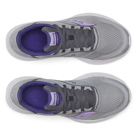 Saucony Women's Cohesion 18 Running Shoes Wide - Fossil/Crocus