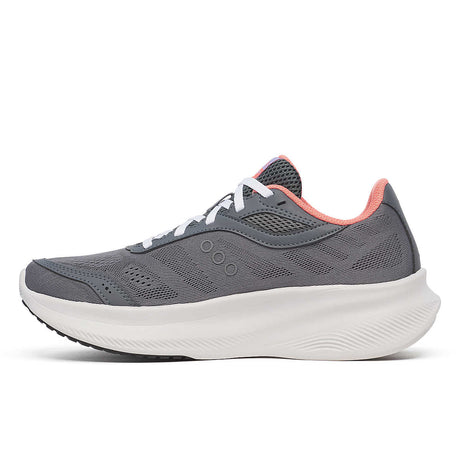 Saucony Women's Cohesion 18 Running Shoes Wide - Carbon/Salmon