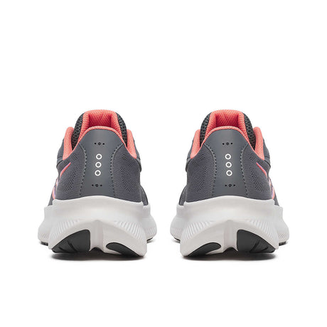 Saucony Women's Cohesion 18 Running Shoes Wide - Carbon/Salmon