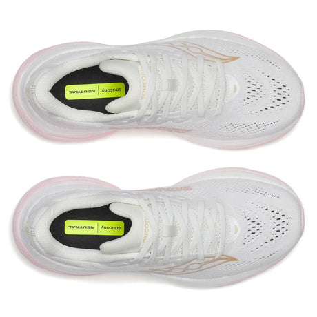 Saucony Women's Ride 19 Running Shoes - White/Silk