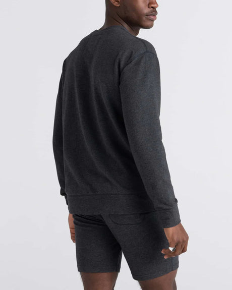 Saxx Men's 3Six Five Long Sleeve Crew - Black Heather