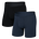 Saxx Men's Droptemp Cooling Cotton Boxer Brief Fly 2PK - Dark Ink/Black